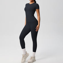 Load image into Gallery viewer, Butter Lux Short-Sleeve Workout Set