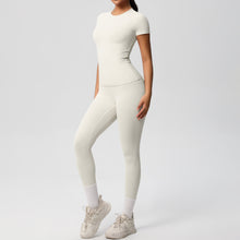 Load image into Gallery viewer, Butter Lux Short-Sleeve Workout Set