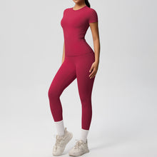 Load image into Gallery viewer, Butter Lux Short-Sleeve Workout Set