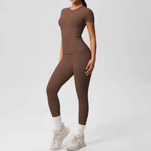 Load image into Gallery viewer, Butter Lux Short-Sleeve Workout Set