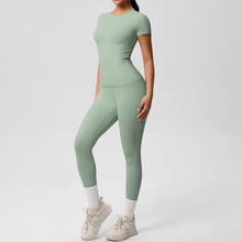 Load image into Gallery viewer, Butter Lux Short-Sleeve Workout Set