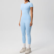 Load image into Gallery viewer, Butter Lux Short-Sleeve Workout Set