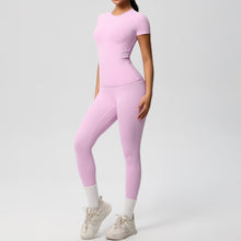 Load image into Gallery viewer, Butter Lux Short-Sleeve Workout Set