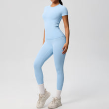 Load image into Gallery viewer, Butter Lux Short-Sleeve Workout Set