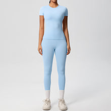 Load image into Gallery viewer, Butter Lux Short-Sleeve Workout Set