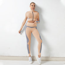 Load image into Gallery viewer, Seamless Hip-Lifting Fitness Set Jacket Zipper Sports Wear
