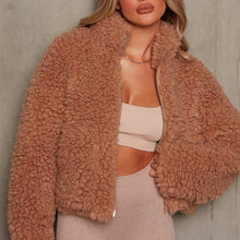Load image into Gallery viewer, Cropped Teddy Jacket

