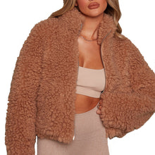 Load image into Gallery viewer, Cropped Teddy Jacket
