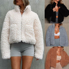 Load image into Gallery viewer, Cropped Teddy Jacket
